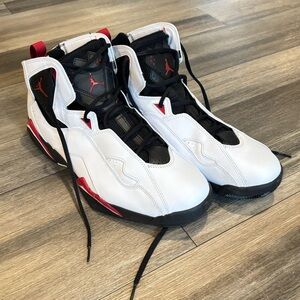 Air Jordan True Flight White Varsity Red Black Sneakers 13